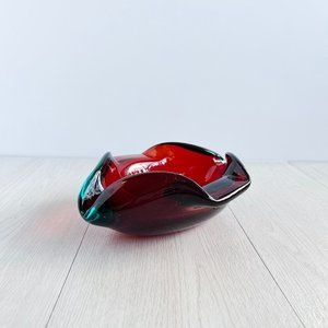 Gorgeous Vintage Glass Ashtray | Vintage Home Decor